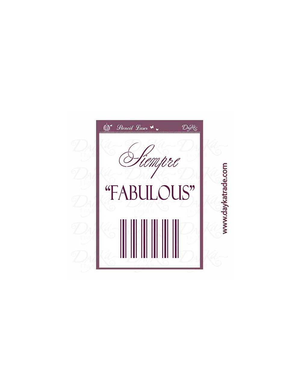 Stencil A4- siempre fabulous