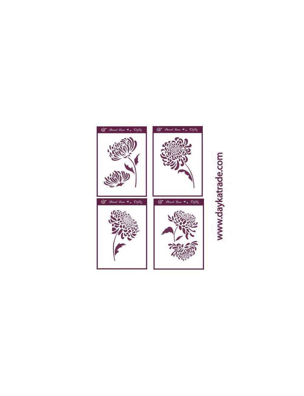 Stencil pack de  plantillas de a- dayka