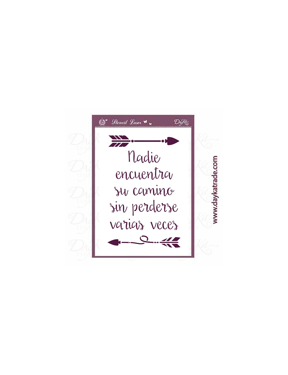 Stencil: mensaje y flechas