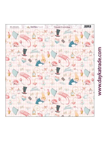Tela para scrapbooking - alicia