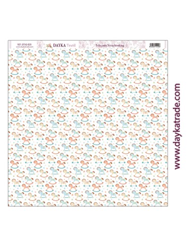 Tela para scrapbooking - caballitos