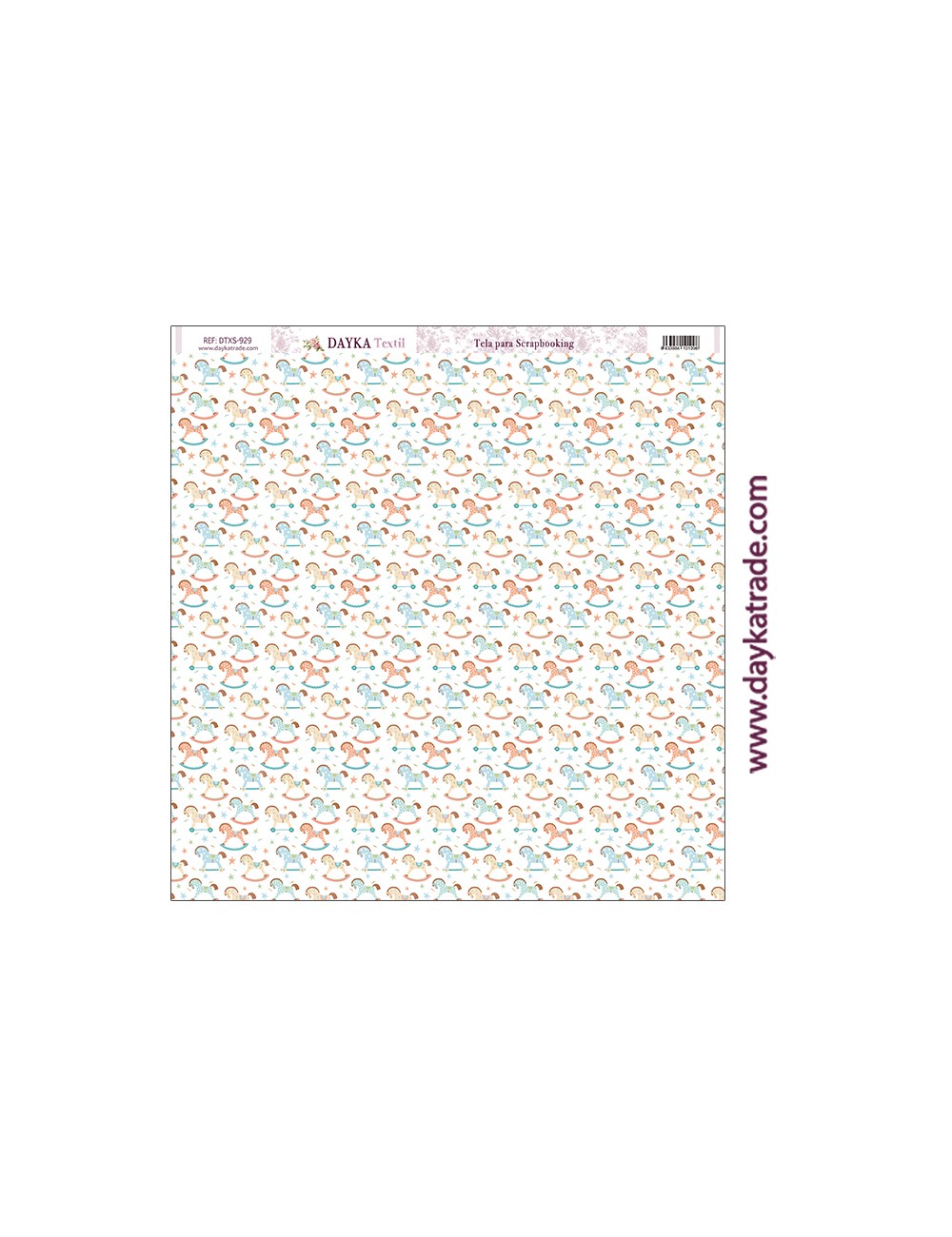 Tela para scrapbooking - caballitos