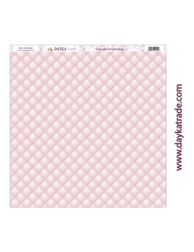 Tela para scrapbooking - capitoné rosa