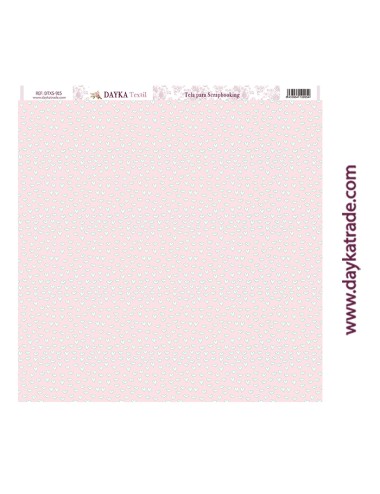 Tela para scrapbooking - corazónes rosas