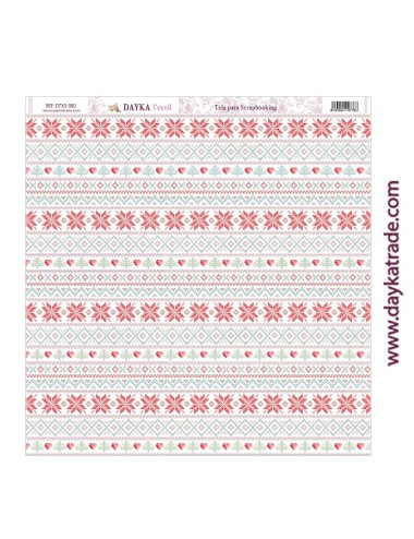 Tela para scrapbooking - estampado jersey Navidad