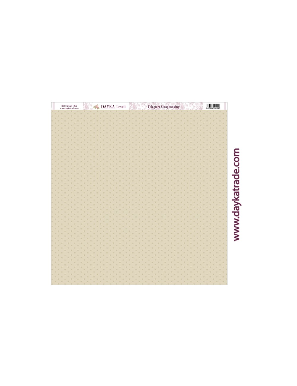 Tela para scrapbooking - estrellas fondo beige