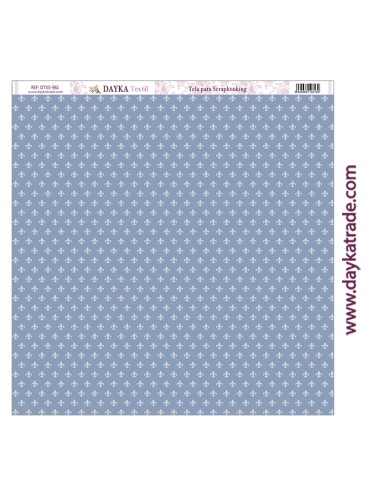 Tela para scrapbooking - flor de lis