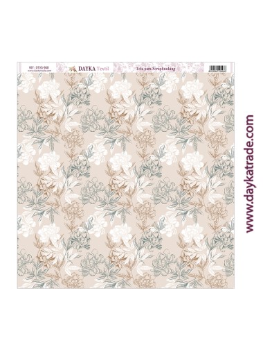 Tela para scrapbooking - floral