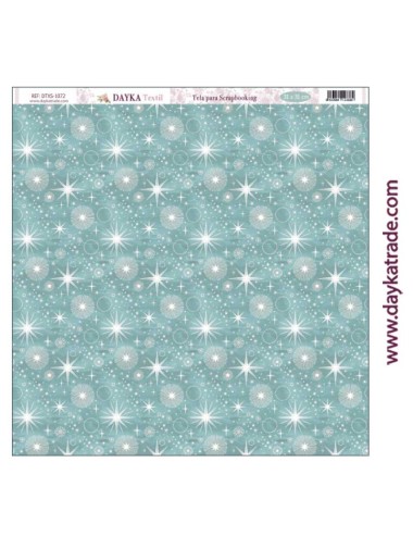 Tela para scrapbooking - fondo estrellas colección "Una Navidad de ensueño"