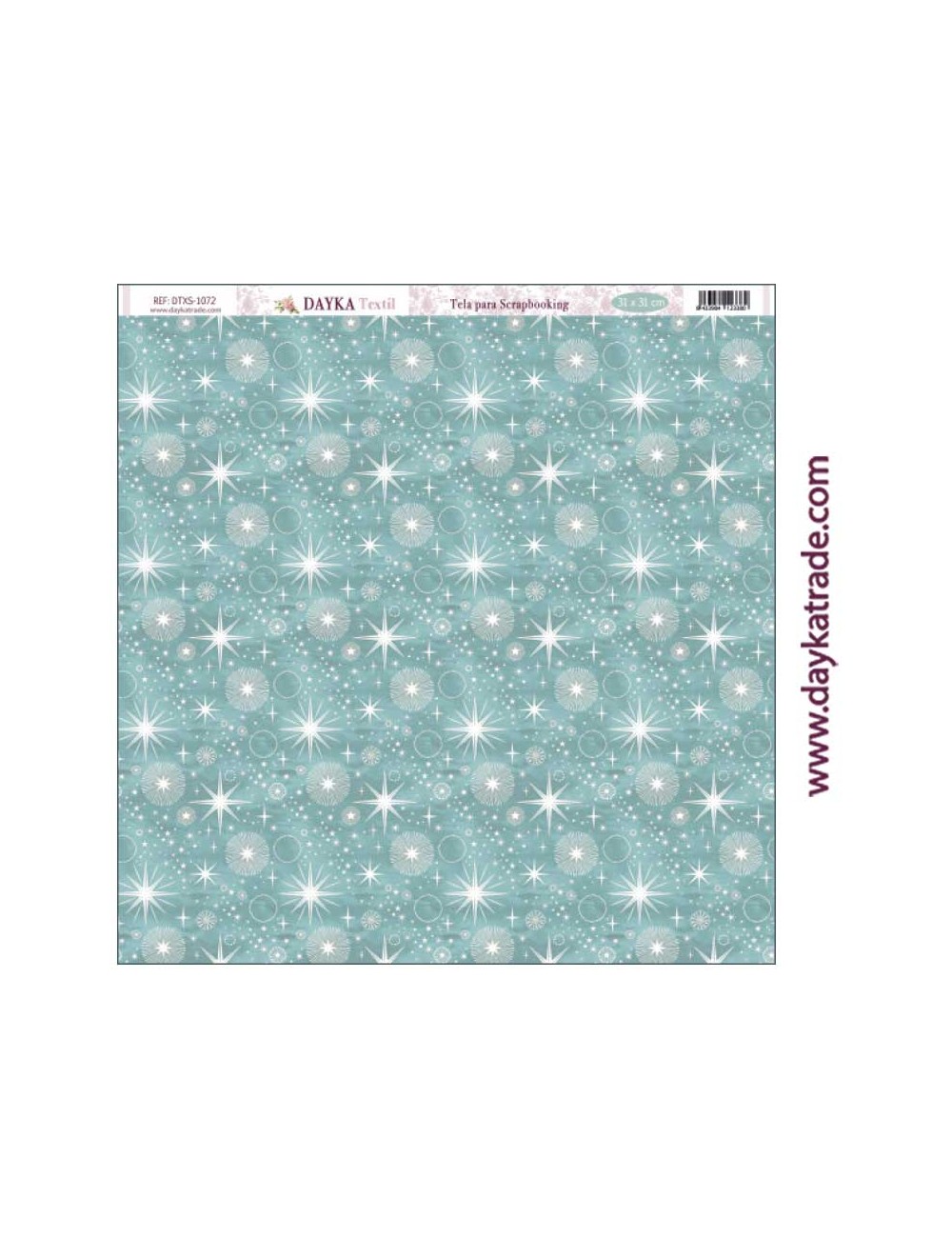 Tela para scrapbooking - fondo estrellas colección "Una Navidad de ensueño"