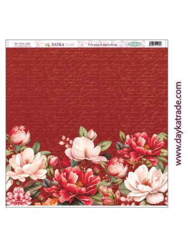 Tela para scrapbooking - fondo flores