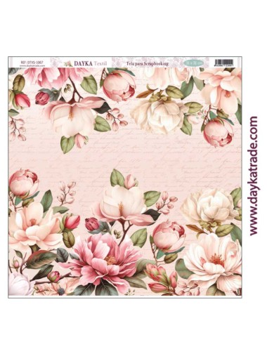 Tela para scrapbooking - fondo flores