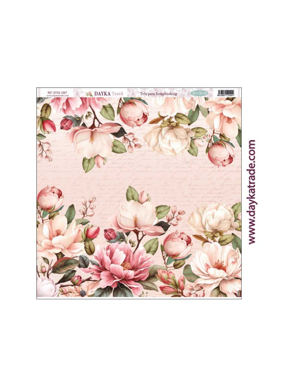 Tela para scrapbooking - fondo flores