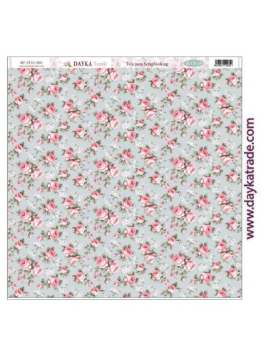 Tela para scrapbooking - fondo flores