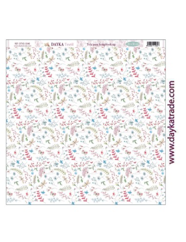 Tela para scrapbooking - fondo flores