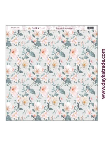 Tela para scrapbooking - fondo flores
