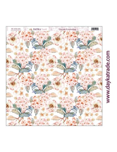 Tela para scrapbooking - fondo flores