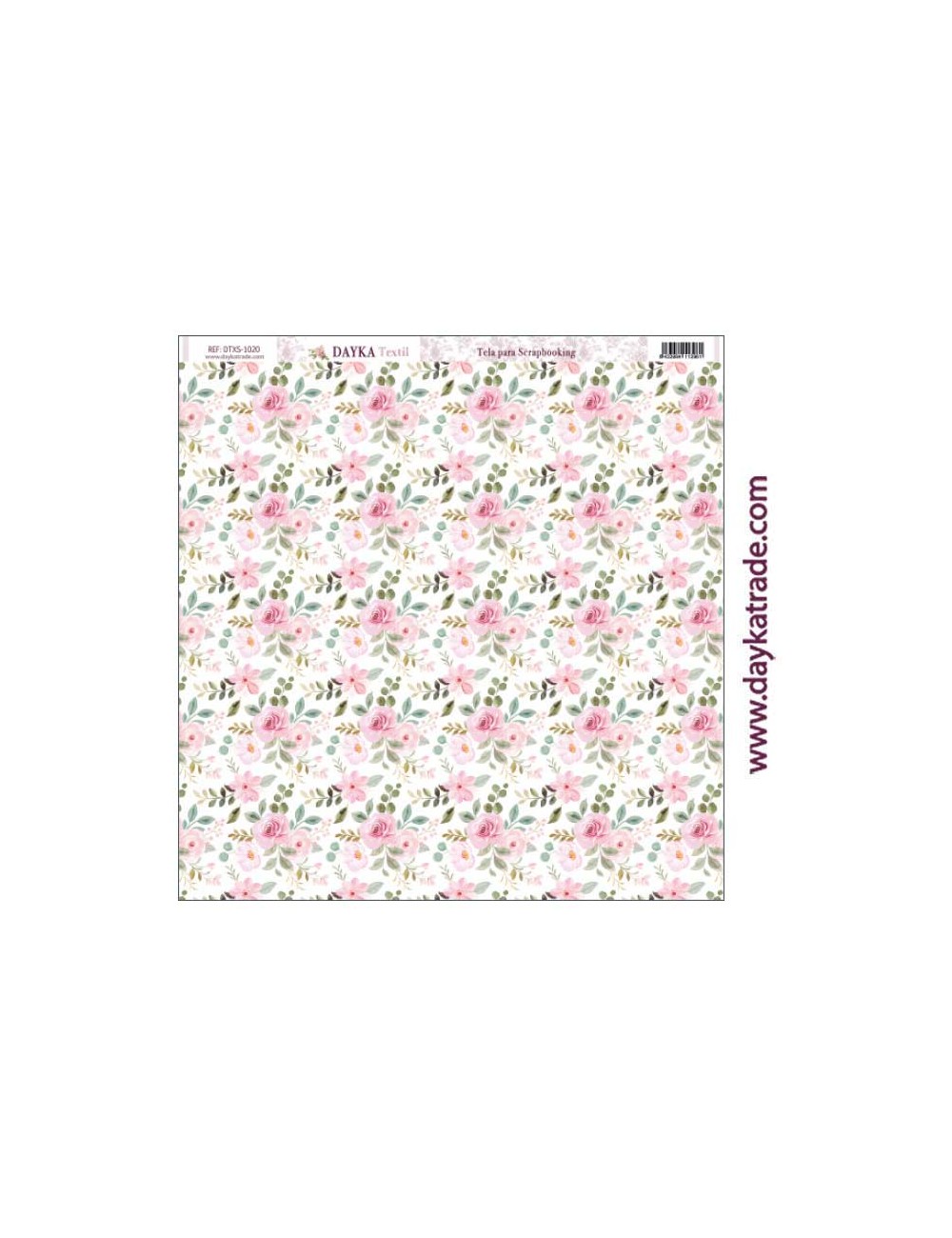 Tela para scrapbooking - fondo flores