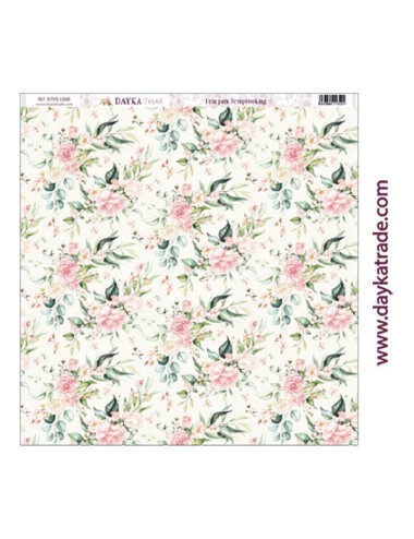 Tela para scrapbooking - fondo flores