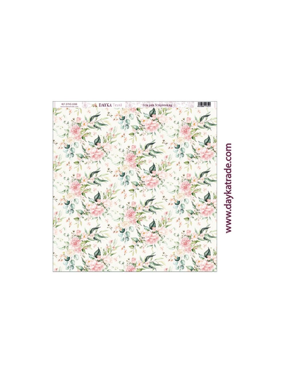 Tela para scrapbooking - fondo flores