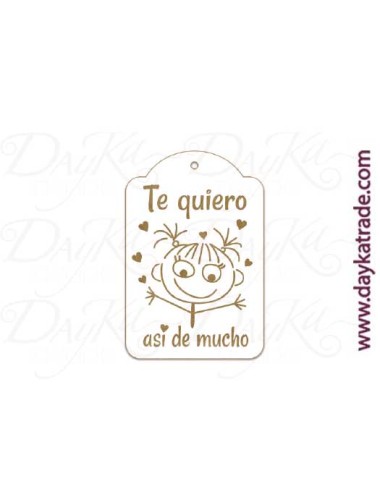 Etiqueta mensaje "te quiero... así de mucho"