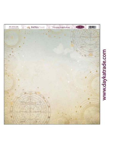 Tela para scrapbooking - fondo galaxia con constelaciones y estrellas