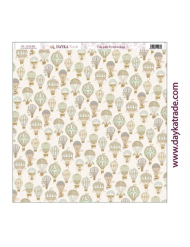 Tela para scrapbooking - fondo globos