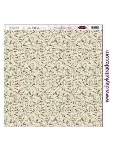 Tela para scrapbooking - fondo hojas