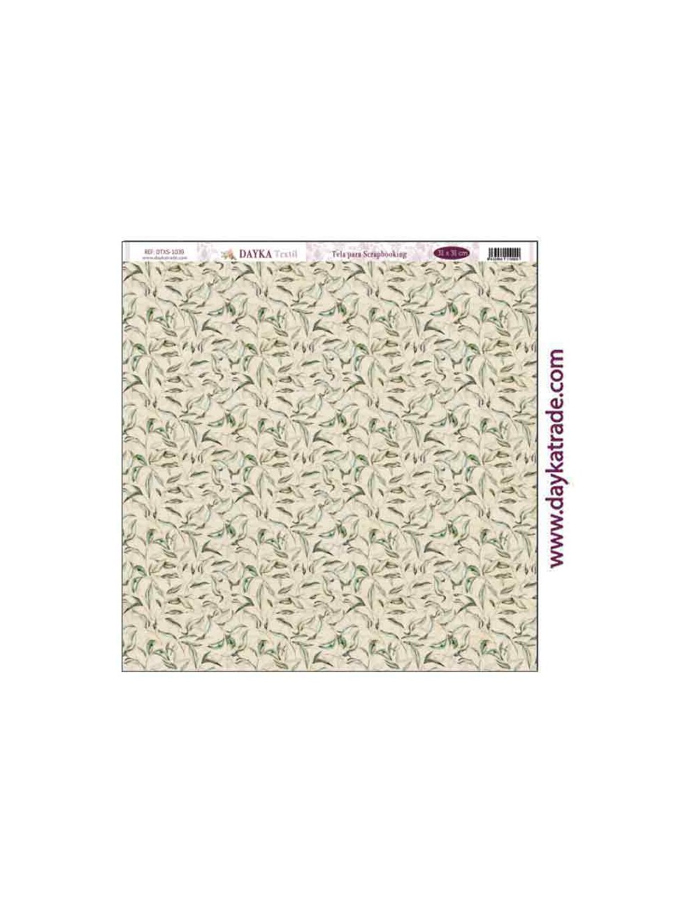 Tela para scrapbooking - fondo hojas