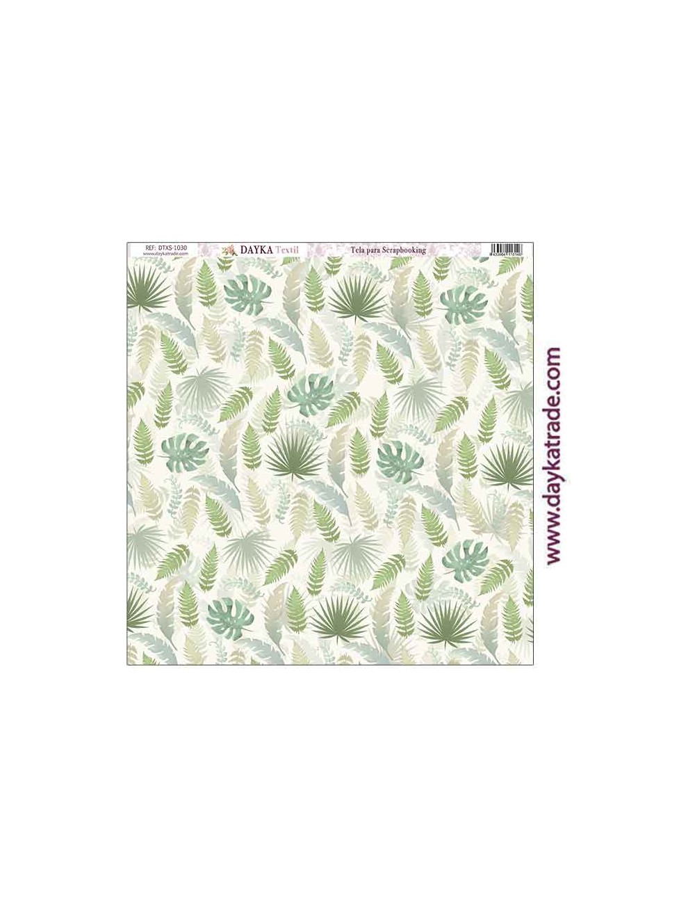 Tela para scrapbooking - fondo hojas