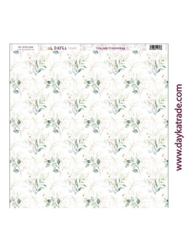 Tela para scrapbooking - fondo hojas