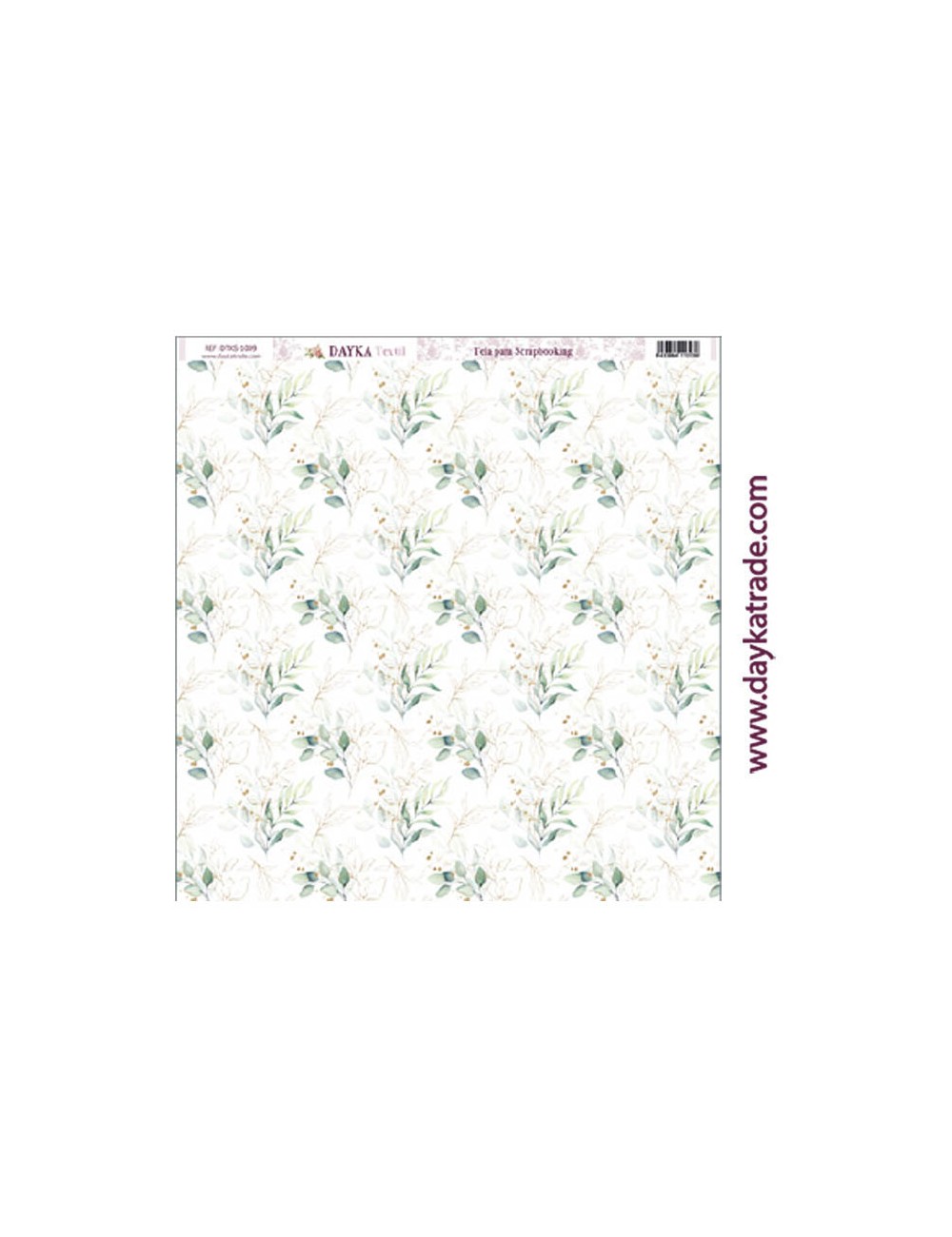 Tela para scrapbooking - fondo hojas