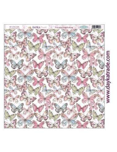 Tela para scrapbooking - fondo mariposas
