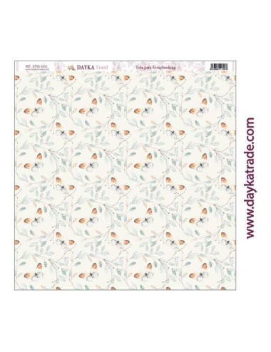 Tela para scrapbooking - fondo mariposas