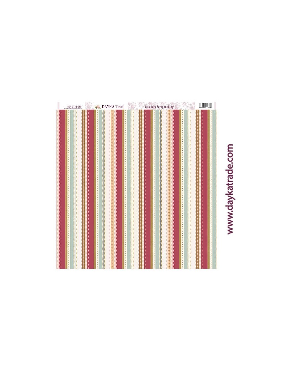 Tela para scrapbooking - fondo rayas burdeos y oro