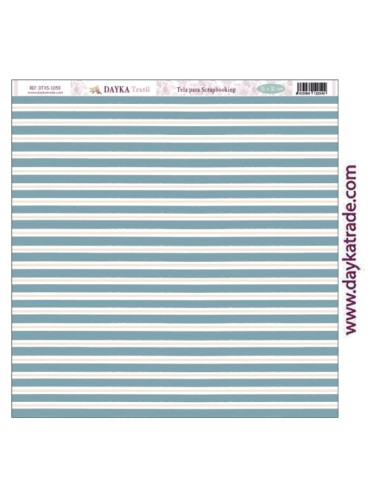 Tela para scrapbooking - fondo rayas marineras azules