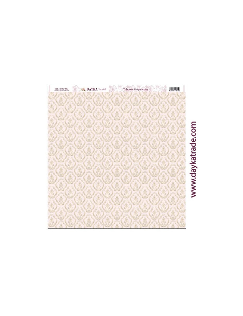 Tela para scrapbooking - fondo rosa y beige