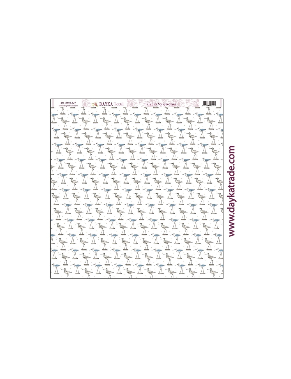 Tela para scrapbooking - gaviotas