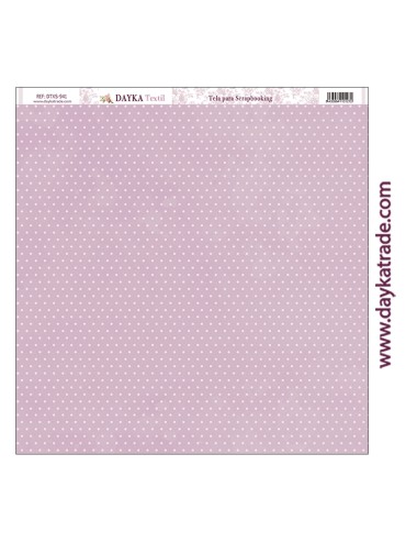 Tela para scrapbooking - lunares fondo rosa vintage