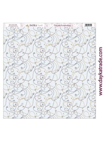 Tela para scrapbooking - nudos marineros
