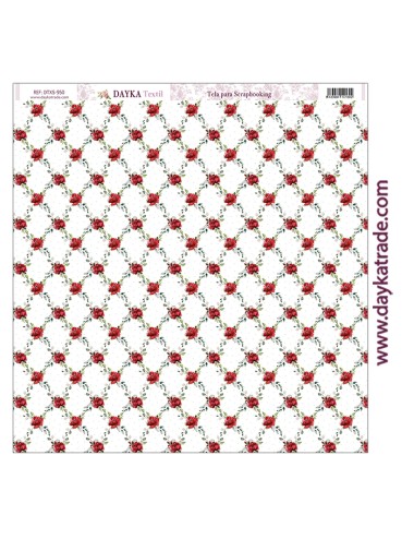 Tela para scrapbooking - rosas entrelazadas