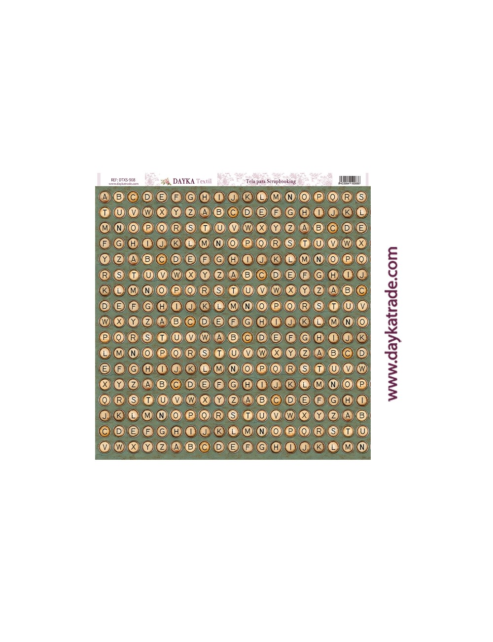 Tela para scrapbooking antique máquina de escribir
