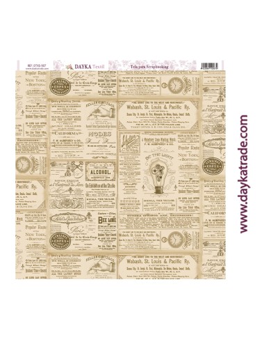 Tela para scrapbooking antique newspaper