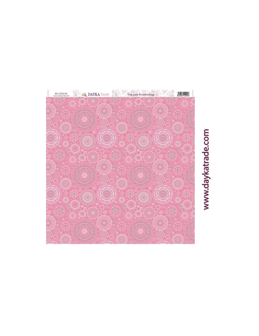 Tela para scrapbooking círculos mandalas