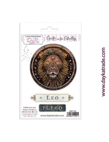 Tela para scrapbooking y cartonaje- Escrito en las estrellas "leo"