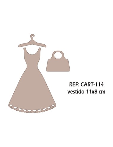 Conjunto vestido percha bolso