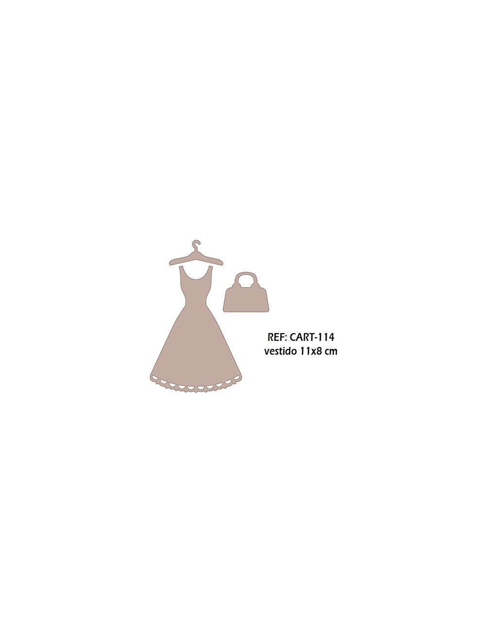 Conjunto vestido percha bolso