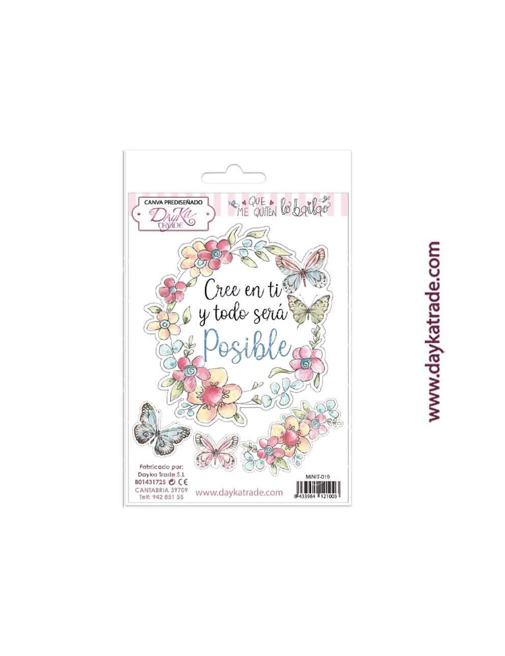Tela para scrapbooking y cartonaje- Que me quiten lo bailao "cree en ti y todo será posible"