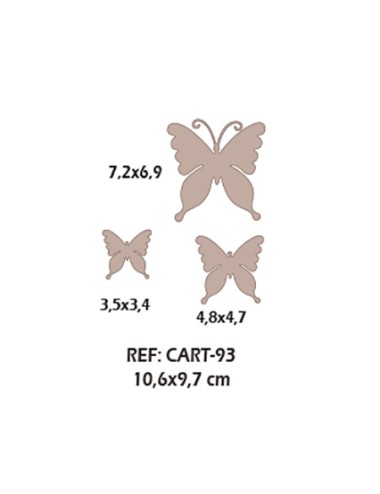 Trío de mariposas