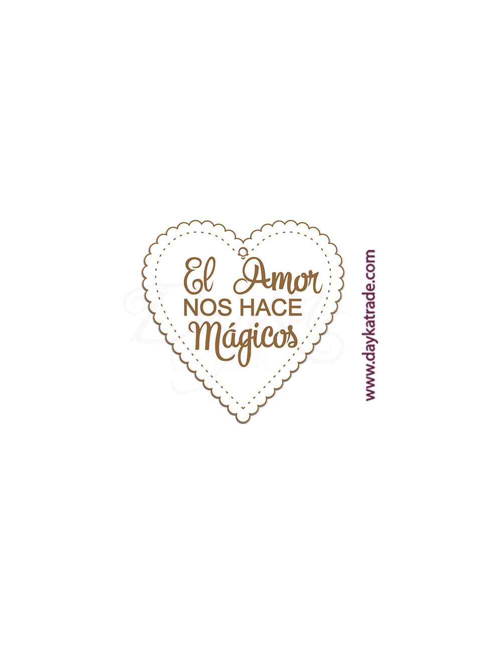 Corazón "el amor nos hace mágicos"